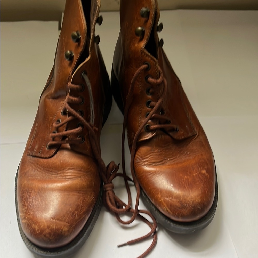 Pelle Pelle Brown Leather Ankle Boots